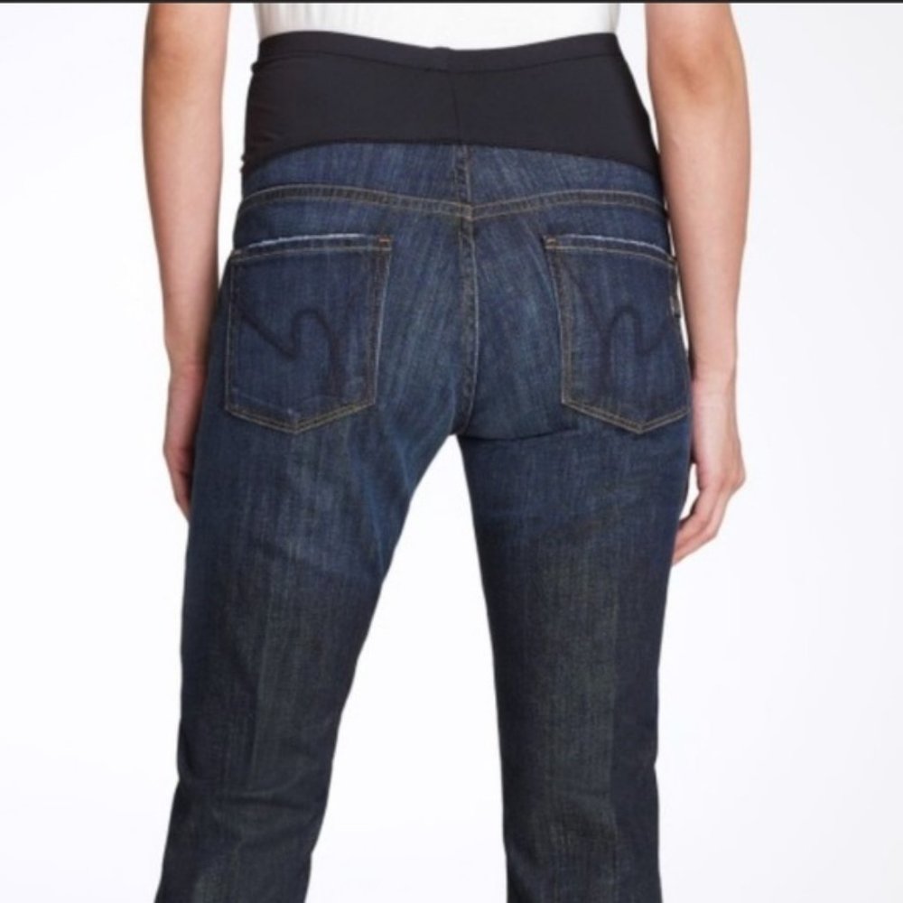 Citizens Of Humanity Sz 26 Maternity Cropped Jeans